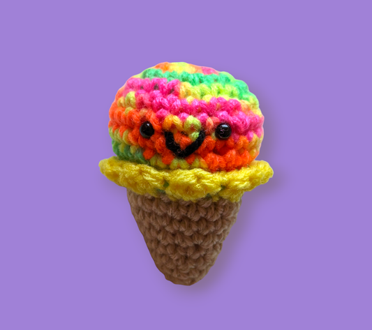 Ice Cream Cone Keychain