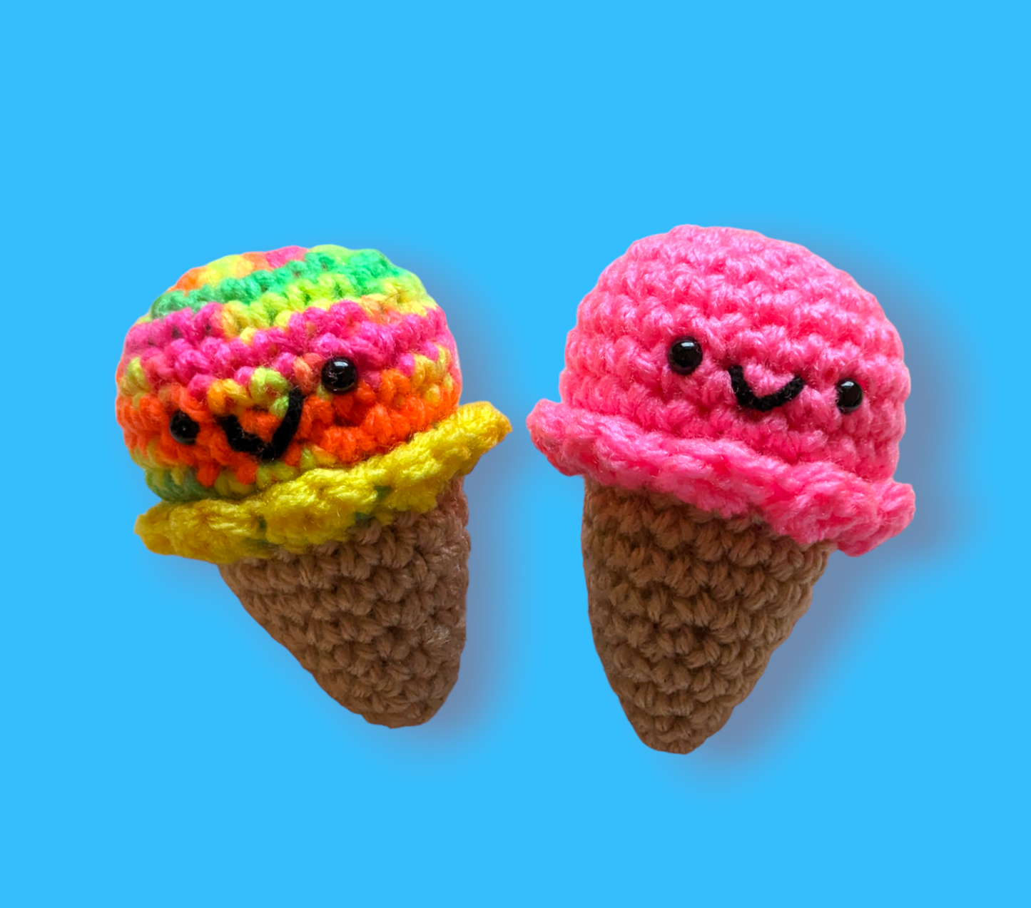 Ice Cream Cone Keychain