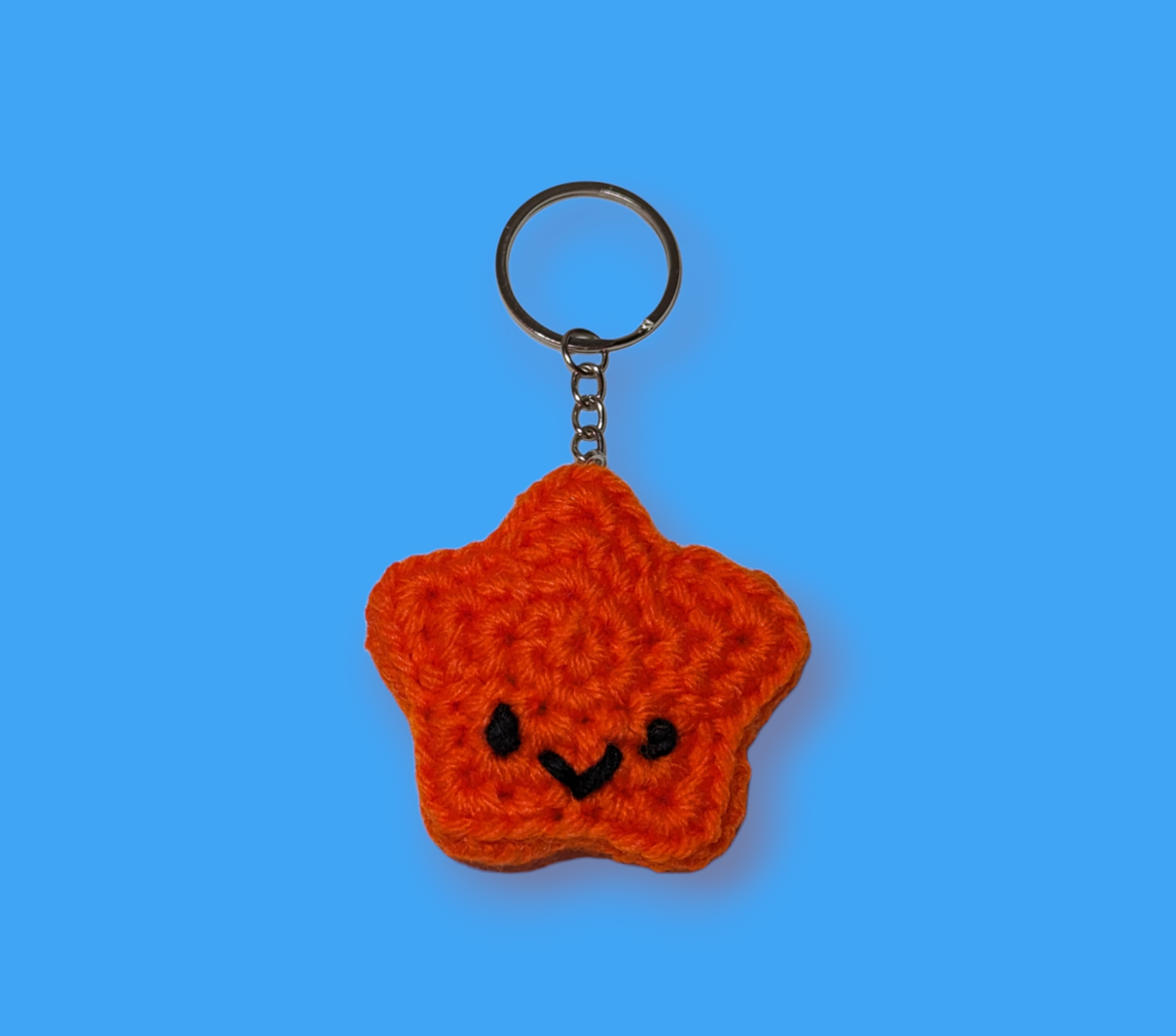 Kawaii Star Crochet Plush, Cute Anxiety Toy, Star Keychain 