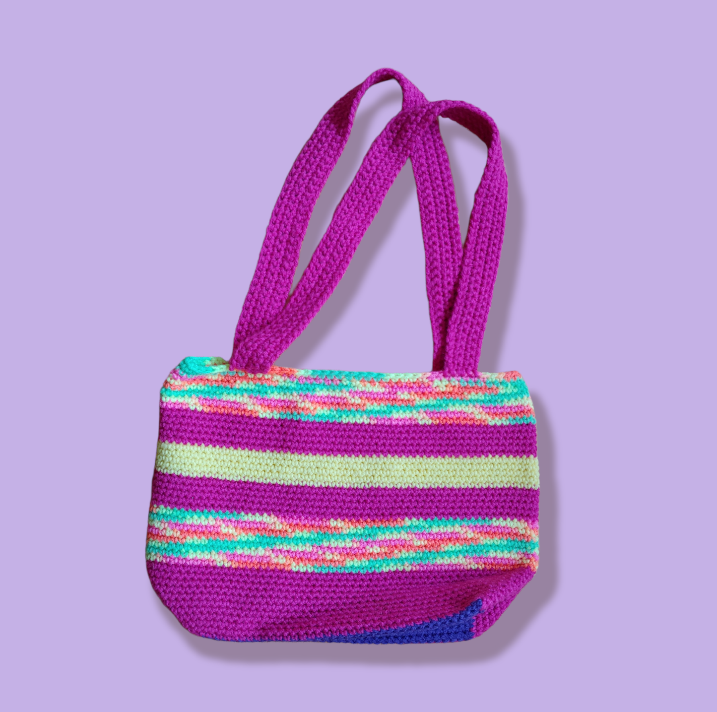 Non-Spike Stitch Stripe Purse