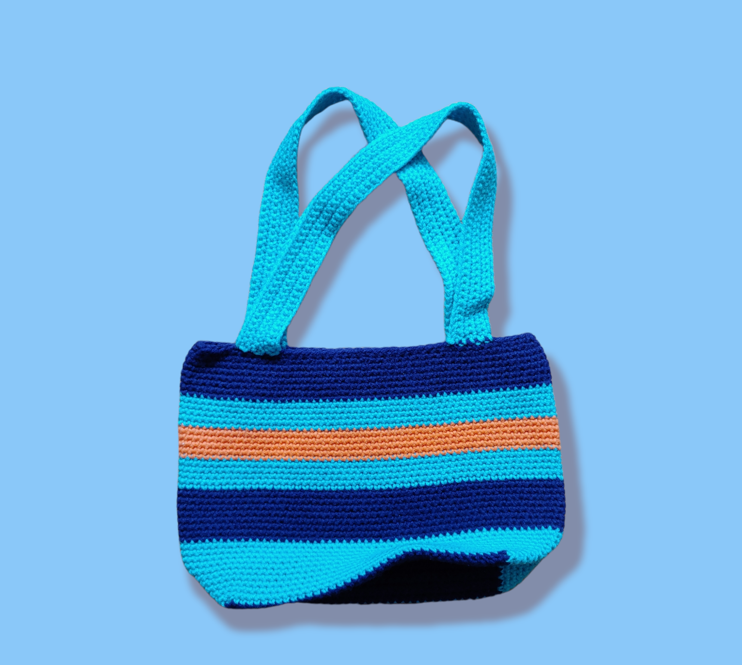 Non-Spike Stitch Stripe Purse