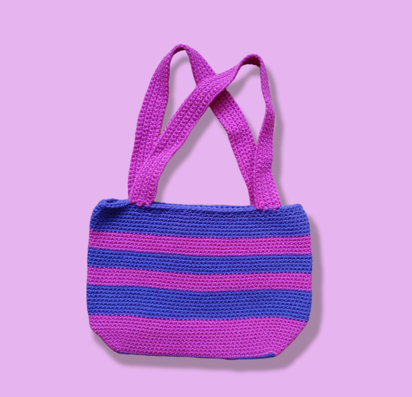 Non-Spike Stitch Stripe Purse